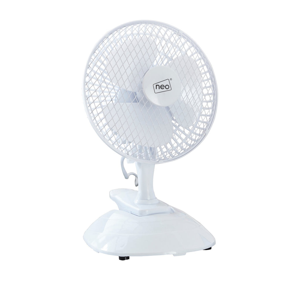 Neo Mini Fan Portable Desktop Clip Base Mount Desk 2 Speed 360 Adjustable Cool