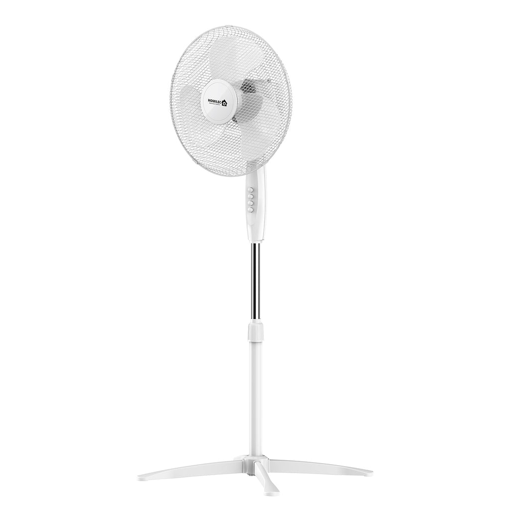Oscillating Pedestal Fan 16" Portable 3 Speed Cooling Silent Fan Floor Standing