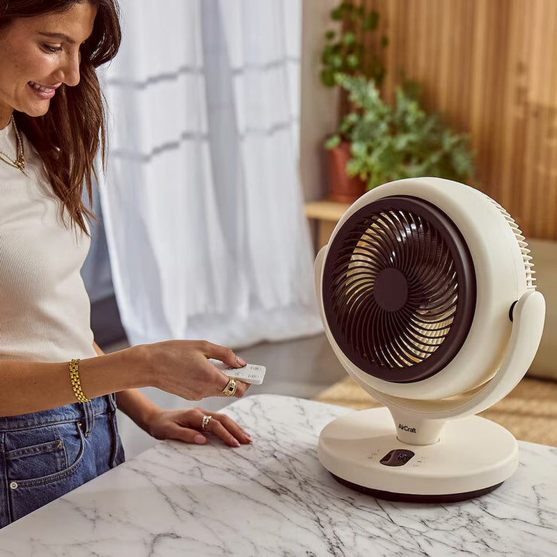 LUME MINI Ultra Quiet Air Circulator Desktop Fan with Remote & Ambient Backlight