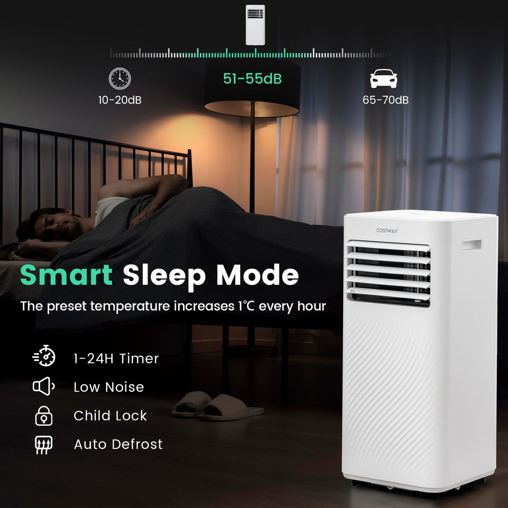 9000 BTU 3-In-1 Portable Air Conditioner with Sleep Mode