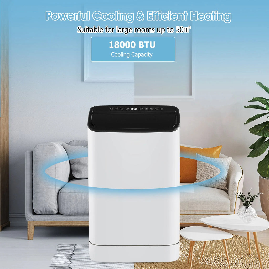 18000 BTU Portable Air Conditioner 4-In-1 with Remote Control