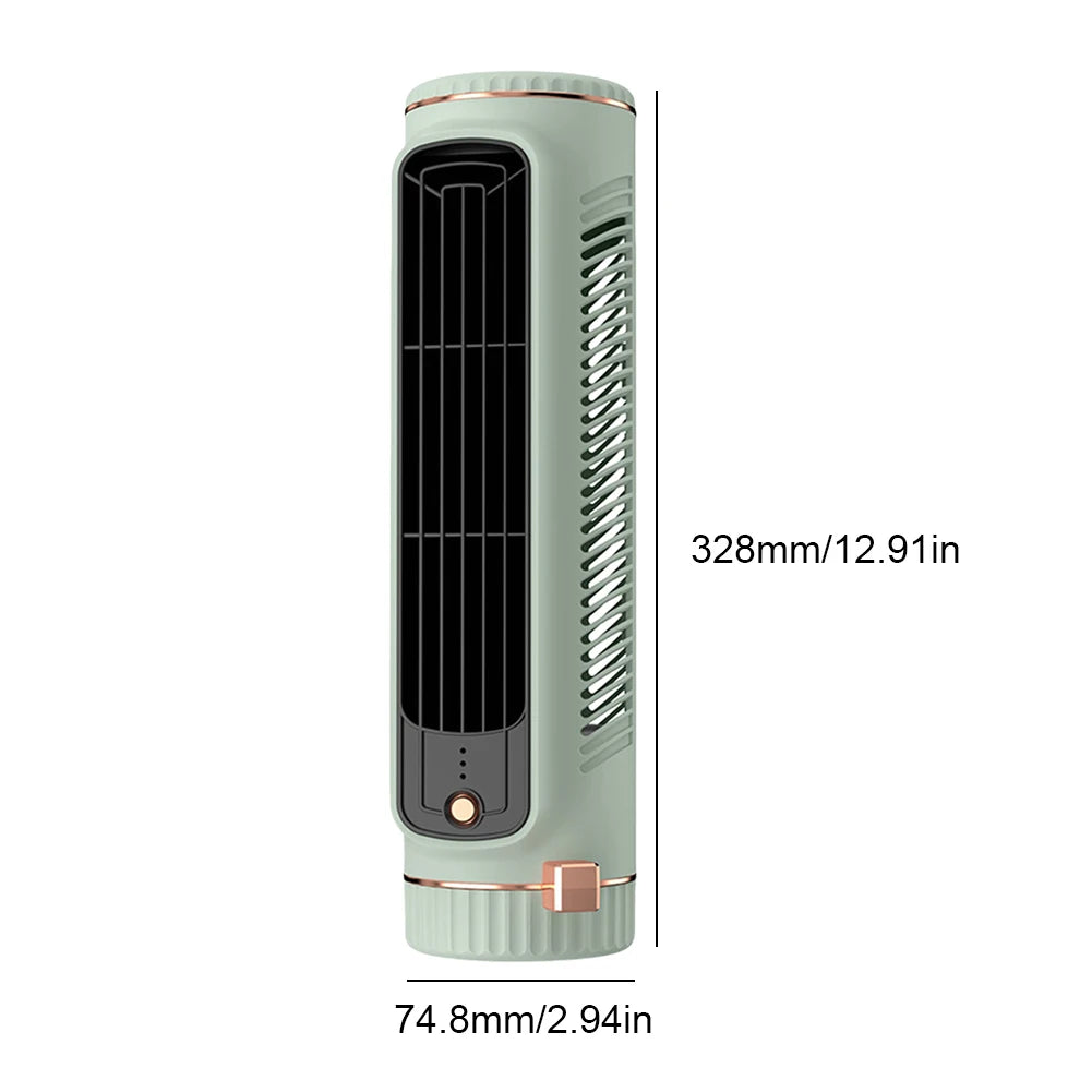 Portable Air Conditioner Fan 2000/1200Mah Quiet Desk Fan Tower Fan Wall Mount Electric Fan 3 Speed Rechargeable for Home Bedroom
