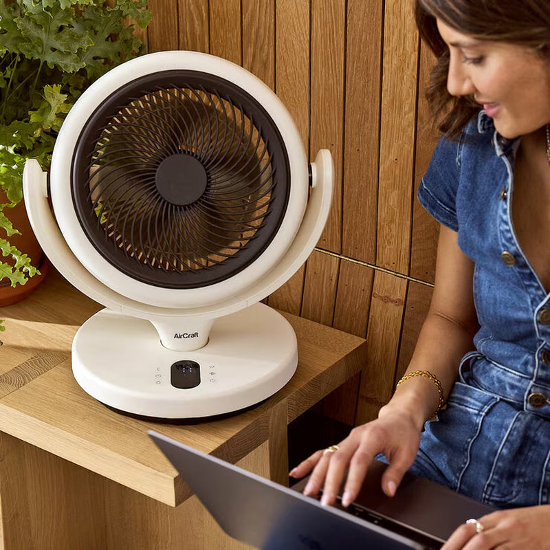 LUME MINI Ultra Quiet Air Circulator Desktop Fan with Remote & Ambient Backlight