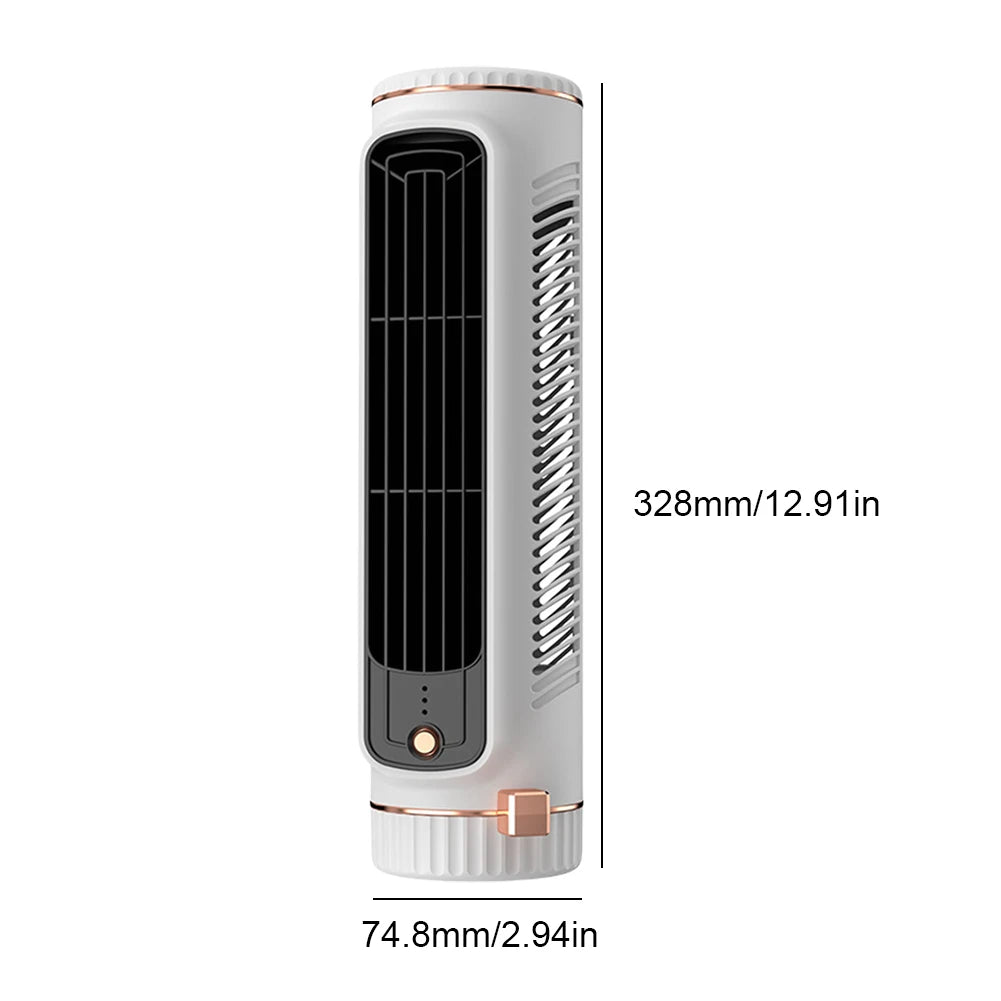 Portable Air Conditioner Fan 2000/1200Mah Quiet Desk Fan Tower Fan Wall Mount Electric Fan 3 Speed Rechargeable for Home Bedroom