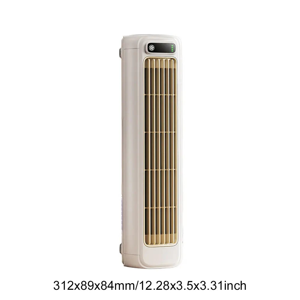 Portable Air Conditioner Fan 2000/1200Mah Quiet Desk Fan Tower Fan Wall Mount Electric Fan 3 Speed Rechargeable for Home Bedroom