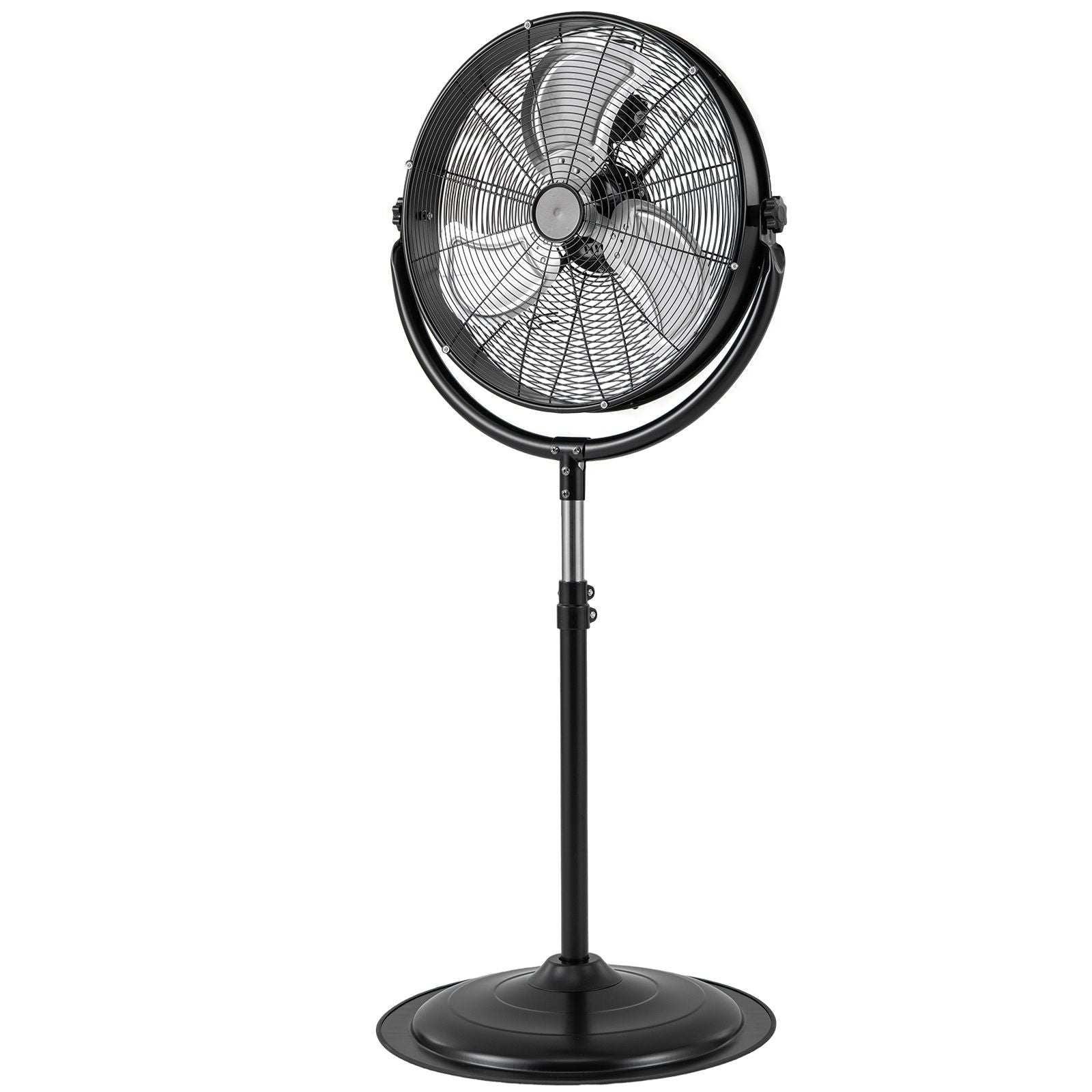 Industrial Standing Fan with 3 Speeds 360° Tilt and Adjustable Height
