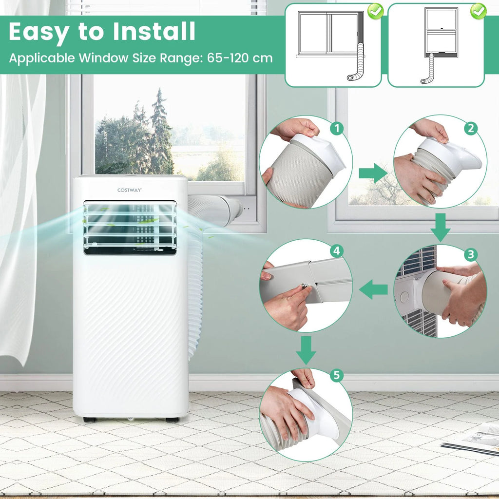 9000 BTU 3-In-1 Portable Air Conditioner with Sleep Mode