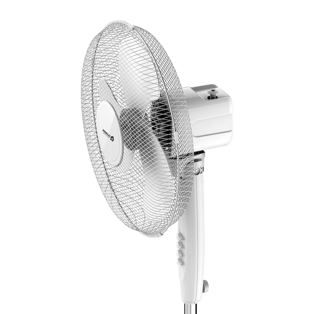 Oscillating Pedestal Fan 16" Portable 3 Speed Cooling Silent Fan Floor Standing