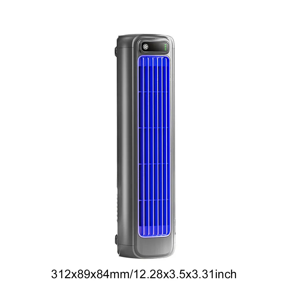 Portable Air Conditioner Fan 2000/1200Mah Quiet Desk Fan Tower Fan Wall Mount Electric Fan 3 Speed Rechargeable for Home Bedroom