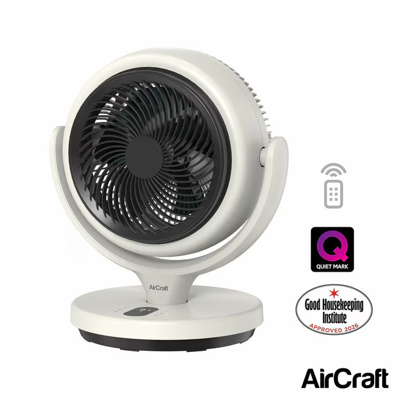 LUME MINI Ultra Quiet Air Circulator Desktop Fan with Remote & Ambient Backlight