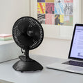 Neo Mini Fan Portable Desktop Clip Base Mount Desk 2 Speed 360 Adjustable Cool