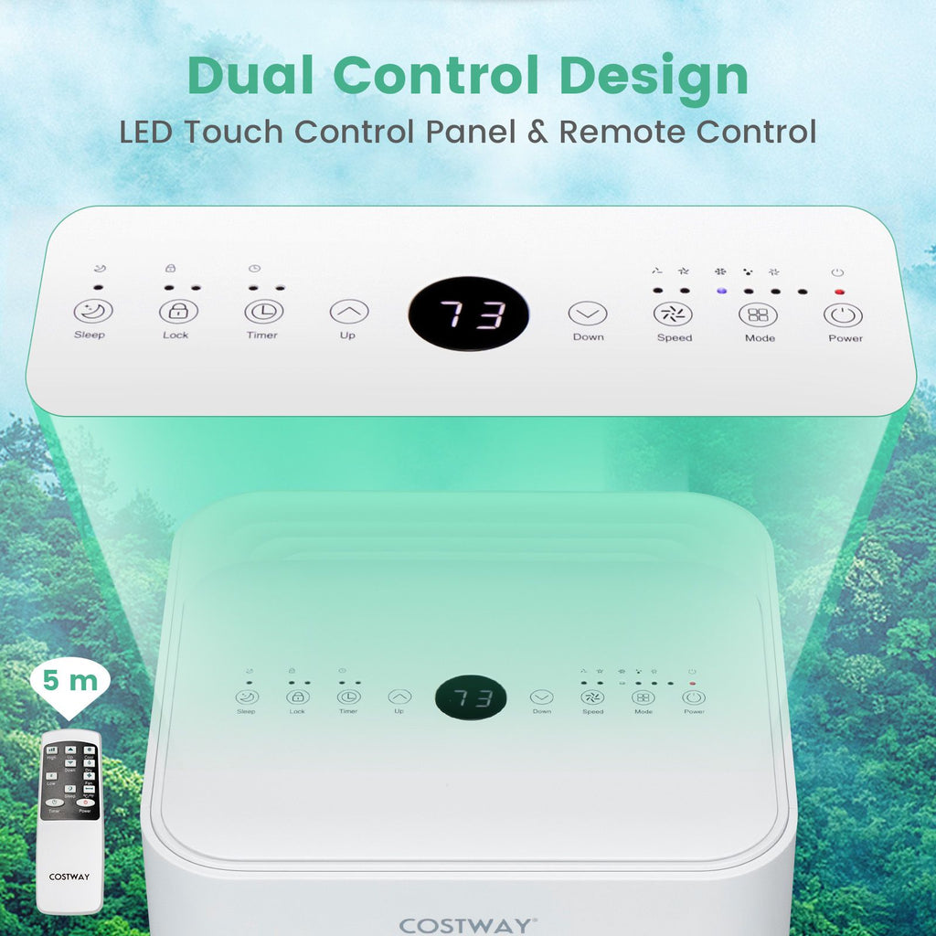 9000 BTU 3-In-1 Portable Air Conditioner with Sleep Mode