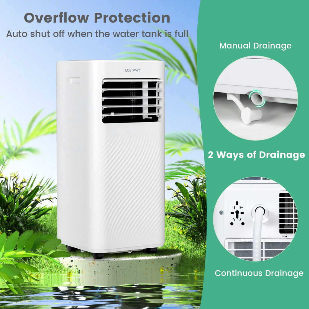 9000 BTU 3-In-1 Portable Air Conditioner with Sleep Mode