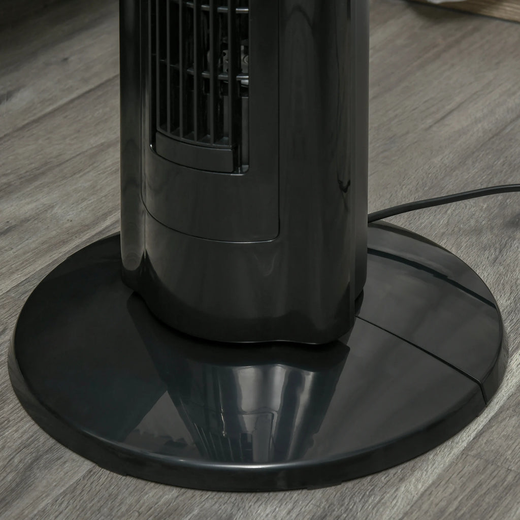 Tower Fan Anion Cooling Bedroom W/ Oscillating, Remote Controller, Black