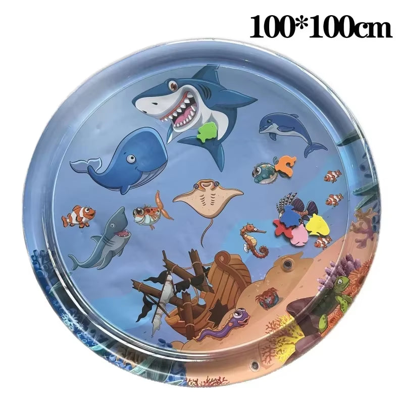 Pet Sensory Water Mat Thickened Inflatable Sea Ocean Water Mat for Cat Pet Supplies Cleaning Cooling Mat Cat Pets Accessories