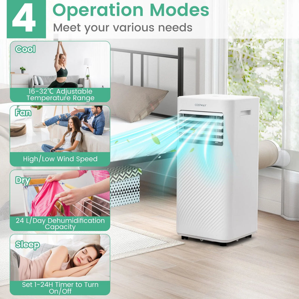 9000 BTU 3-In-1 Portable Air Conditioner with Sleep Mode