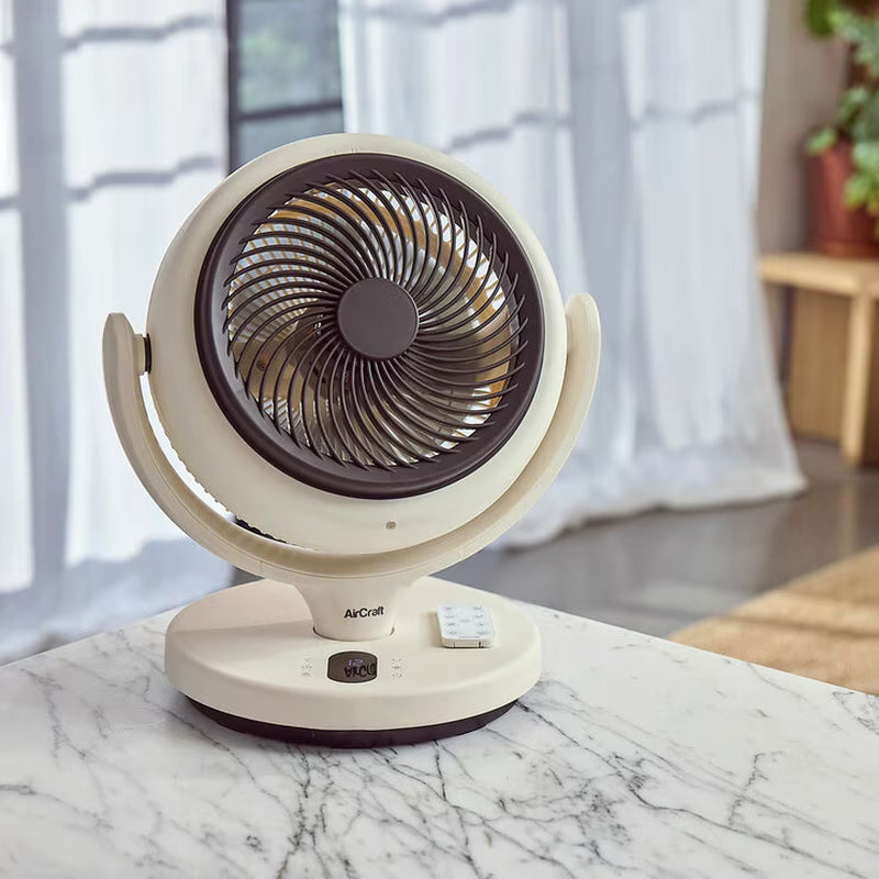 LUME MINI Ultra Quiet Air Circulator Desktop Fan with Remote & Ambient Backlight