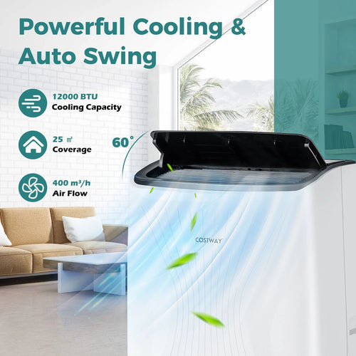 12000 BTU Portable Air Conditioner with Heat